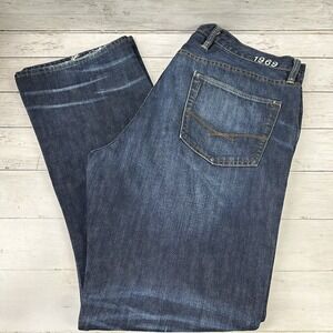 1969‎ Gap Jeans Mens 40x34 Blue Boot cut Ringspun Darker Wash